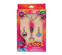 Joy Toy 65154 - Trolls Bracciale con 4 Charm in Confezione Regalo, 12 x 2.5 x 20 cm