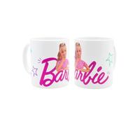 Joy Toy - Barbie Tazza di Ceramica con Elementi Glitter (capacitá: 320 ml) - Adatto per lavastoviglie e microonde - in Confezione Regalo 12x9x10 cm