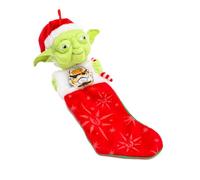 Joy Toy - Calza natalizia di peluche Yoda, 30 x 13 x 55 cm