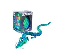 Joy Toy Drakliths 24202 - Uovo di drago stampato in 3D, drago con drago, drago completamente mobile, 7 x 7 x 9,5 cm