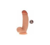 fallo dildo realistico in silicone morbido con ventosa e testicoli vaginale anal