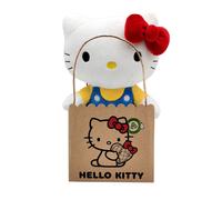 Joy Toy Hello Kitty in peluche ecologico 25 cm in mini shopper di carta, Multico
