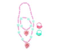 Joy Toy - Paw Patrol Girls, Skye: Set accessori con collana, braccialetto e 2 anelli a forma di cuore, per ragazzine - in confezione regalo