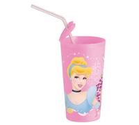 Joy Toy Principesse Disney - Bicchiere con Porta Cannuccia