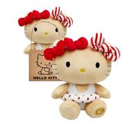 Joy Toy - Sanrio Hello Kitty Summer Days Floaty ECO-Peluche 24 cm con custodia di cartone riutilizzabile - Peluche realizzato al 100% con materiale riciclato da bottiglie in PET