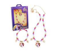 Joy Toy - Set di gioielli Unicorn Academy - Collana e bracciale in plastica con stelle e ciondoli