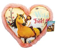 Joy Toy Spirit Run Wild 19374 - Cuscino Peluche a Forma di Cuore, 33 x 33 cm, Multicolore