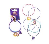 Joy Toy - Unicorn Academy 5 braccialetti in metallo con 3 ciondoli