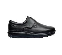 JOYA Edward Nero: Scarpe Derby in Pelle Pregiata con Chiusura Regolabile, Punta Liscia e Morbida Fodera in Rete Imbottita per Il Massimo Comfort dell'avampiede.
