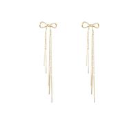 JOYAGIFT - Orecchini pendenti a catena lunga dorata, con nappa, per donne e ragazze, con frange a cascata, ideali come regalo per matrimoni e balli scolastici, Metallo, Nessuna pietra preziosa