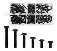 joyan 120 Pezzi Kit Viti M3, Carbonio Viti M3, Vite a Macchina, Kit Viti Brugola M3, Viti m3 kit, Viti Svasate, Viti M3 Svasate, Vite Brugola Svasata M3 x 6/8/10/12/16/20 mm