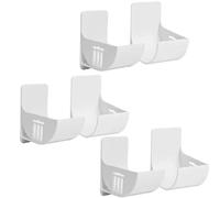 Joyan Organizzatore da Cucina 6 Pezzi, Supporto Fogli Alluminio Porta Muro, Scatole Portaoggetti Autoadesive Montate a Parete, Organizzatore Portarotolo, per Cucina e Bagno Armadietto (Bianco)