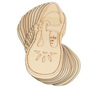 Joyance - 10 x scarpe in legno per ragazze, con strato da 3 mm, 4 x 2,2 cm, senza foro)