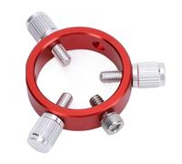 Joyance Anello di guida per telescopio, cerchio a sei punti da 40 mm con vite M6 e vite da 1/4", lega di alluminio rossa, compatibile con telescopi astronomici da 20-40 mm