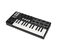 Joyance Beatmakermachine - Controller per tastiera MIDI a 25 tasti, dispositivo mobile, macchina ritmica portatile con pulsanti, cursori, alimentatore USB da 5 V per produzione musicale
