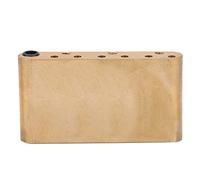 Joyance Chitarra Accories Brass Bridge Block Single Rock per Fender/SQ/CV Accories Chitarra Accories, 74mm Tremolo Block con Tubo, Costruzione In Ottone Massiccio