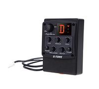 Joyance Chitarra Acustica Cherub G-Tone Equalizzatore EQ a 3 bande Preamplificatore per chitarra acustica, pickup piezoelettrico con sintonizzatore LED, ideale per chitarre acustiche