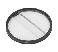 Joyance Filtro a doppio prisma a mezza luna per effetti speciali, filtro diottrico da 77 mm per fotografia, accorie per fotocamere reflex, separazione del campo centrale, effetto di rifrazione sfocata