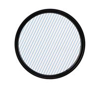 Joyance Junestar Filtro per effetti speciali con strisce blu, vetro ottico anamorfico da 58 mm, per fotocamera Nikon Accory, filtro per lenti a strisce blu, attrezzatura fotografica