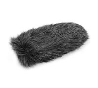 Joyance Parabrezza peloso per microfono sulla fotocamera, per Rode VideoMic GO & TAKSTAR SGC-598, compatibile con microfono Accory, leggero, nero