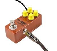 Joyance Pedali Chitarra B-Box Preamp Pedale, True Bypass, Guscio in lega di zinco, DC 9V, Ingresso/Uscita 6.35mm, Guadagno/Alti/Basso/Volume 4 manopole, Mini Pedale effetti per chitarra elettrica