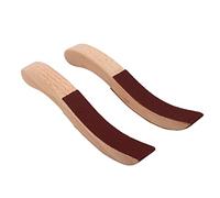 Joyance Piastra abrasiva per pianoforte, 1 paio di piastre di levigatura a martello per pianoforte, a forma di S, in legno massello, per riparazione, strumento per lucidatura pianoforte, accorie per