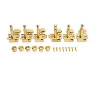 Joyance Set di manopole per accordatura per chitarra con rapporto di trasmissione 1:18, in argento robusto, con configurazione 3L3R, adatti per chitarre elettriche
