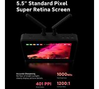 Joyance Vaxis ATOM A5 5.5 Inch Wirel Video Monitor, 1000nit Ultra-Bright Camera Monitor TX/RX System, 150M Gamma di Trasmissione, Schermo 1920 x 1080, Ingresso e Uscita HDMI, Scheda di Memoria da 32