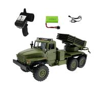 JOYARCH Auto da arrampicata in scala 1:16, 5 km/h, con ruota di scorta, modellino radiocomandato con lanciarazzi, regalo per adulti