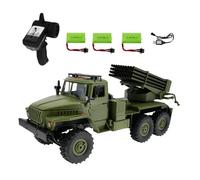 JOYARCH Auto da arrampicata in scala 1:16, 5 km/h, con ruota di scorta, modellino radiocomandato con lanciarazzi, regalo per adulti