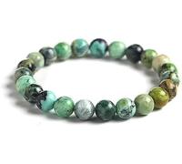 Joyas Minerales Bracelet en Epidoto | 100% Pietre Naturali Autentiche | Confortevole ed Elegante | Filo Elastico Coreano + Scatola Regalo Inclusa (Epidoto, 6mm)