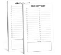 Joyberg Blocco magnetico per frigorifero, 2 blocchi magnetici per frigorifero, liste della spesa magnetiche, 60 fogli per appunti