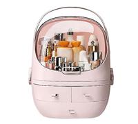 JOYBOS Scatola di immagazzinaggio cosmetico impermeabile e polvere rosa
