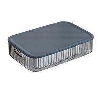 JOYBOS, Scatola portaoggetti con coperchio blu, 8 l
