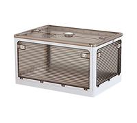 JOYBOS, Scatola portaoggetti pieghevole da 85 l, multifunzione, colore: bianco