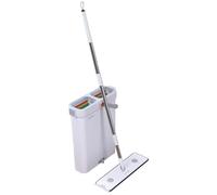 JOYBOS Set di mop piatto in microfibra e secchio scolapiatti