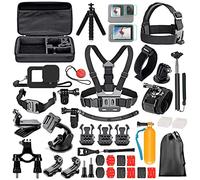 JOYBOY Kit di Accessori per Action Camera 54-In-1 Fascia da Testa per Action Camera + barra di galleggiamento + custodia impermeabile + accessori per cover posteriore per fotocamera compatibili