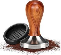 JOYBOY Pressino per caffè,Tamper di Caffè,Pressino caffè,Pressino per Caffè in Acciaio Inox,incluso tappetino in silicone,per la preparazione del caffè in cucina,Tamper per caffè