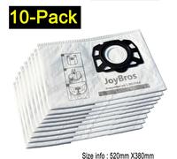 JoyBros 10-Pack Sacchetti per Karcher KFI 357 wd3s wd2 Plus wd3 s KWD1- KWD3 2.8
