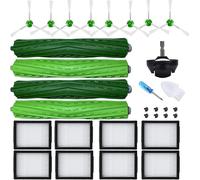 JoyBros Accessori Kit per iRobot Roomba e5 e5154 e6 Combo i5 J5+ i7 i7156 i1 i3+ EVO i4 Combo i8 +, 8x Filtri, 4x Rullo Spazzole,8x Spazzola Laterale 1x Ruota Ricambio