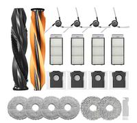 JoyBros Accessori per Dreame L40s Pro Ultra X50 Ultra Complete,L50 Pro Ultra Mocio X6; Sacchetti X4; Filtro HEPA X4; Spazzole Principali X2; Spazzole Laterali X4