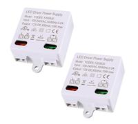 Joycabin 2 trasformatori LED 12 V/DC, 0 - 10 W, Mini Transformer, Power Supply Driver, trasformatore elettronico per luci e lampade da 12 V