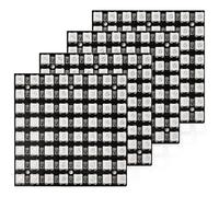 Joycabin 4 pezzi 64 bit WS2812 LED Matrix Panel, 8 x 8 5050 LED Modulo Driver incorporato Luce Colorata Scheda di Sviluppo Compatibile per Arduino Raspberry Pi