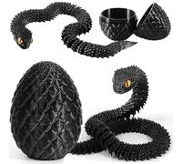 Joycabin Giocattolo di serpente stampato 3D, Pasqua 3D, uovo di serpente stampato 3D, uova di serpente, uova di serpente, animali stampati 3D, per bambini, regali di scrivania