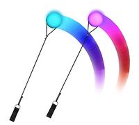 Joycabin Set di 2 palline da giocoliere a LED, con colori arcobaleno e effetto stroboscopico, morbide e regolabili, per principianti, bambini e adulti
