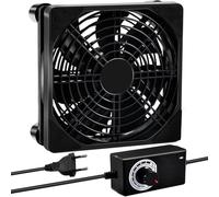 Joycabin Ventola da 120 mm, ventola da 12 V, ventola per computer con controllo della velocità, AC 220 V, 240 V, ventola per PC, ventola di raffreddamento senza spazzole per PC, computer laptop, TV