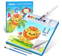 JoyCat album da colorare per bambini, set di pittura ad acquerello per bambini dai 3-5 ai 4-8 anni,attività di disegno artistico e artigianale, regalo di compleanno per ragazzi e ragazze(Blue)