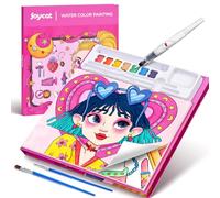 JoyCat album da colorare per bambini, set di pittura ad acquerello per bambini dai 3-5 ai 4-8 anni,attività di disegno artistico e artigianale, regalo di compleanno per ragazzi e ragazze