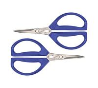 Joyce Chen Original Unlimited Kitchen Scissors All Purpose Dishwasher Safe Kitchen Shears With Comfortable Handles, Blue, 2 Pack