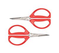 Joyce Chen Original Unlimited Kitchen Scissors All Purpose Dishwasher Safe Kitchen Shears With Comfortable Handles, Red, 2 Pack